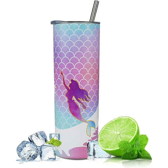 Mermaid Gifts For Women Mermaid Gifts Mermaid Gifts For Girls Mermaid Gifts For Women Adult 20oz Mermaid Tumbler With Lid And Straw Mermaid Cup Mermaid Travel Mug
