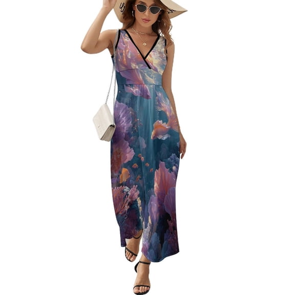 Mermaid Glitter Fish Scale Girls Art Sleeveless Dress Women's Summer Suit Dresses for Women 2025 Luxury Party Dress