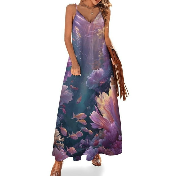 Mermaid Glitter Fish Scale Girls Sleeveless Dress Woman Fashion Long Dresses Women's Summer Suit Dress Summer 2025 Women