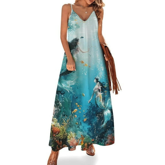 Mermaid Glitter Fish Scale Girls Sleeveless Dress Women's Luxury Party Dress Birthday Dresses for Women