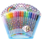 Mermaid Glitter Gel Pens Body Markers Colorful & Bright Glitter Pens Gifts for Girls, 16 Pcs