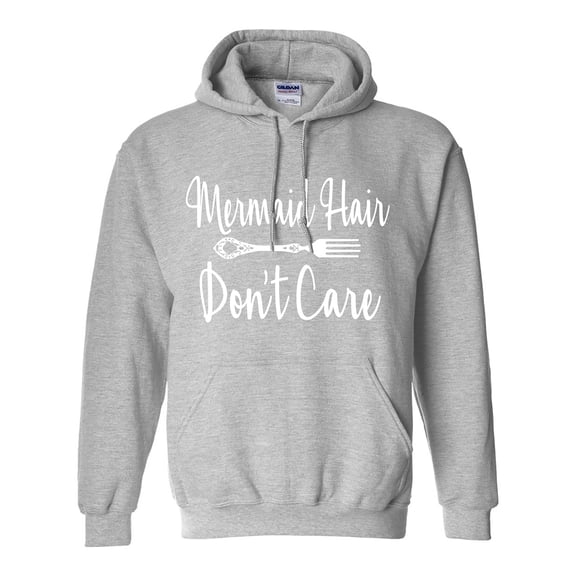 Mermaid Hair Don't Care Adult Hooded Sweatshirt