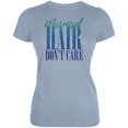 thumbnail image 1 of Mermaid Hair Don't Care Juniors Soft T Shirt Light Blue 2XL, 1 of 1