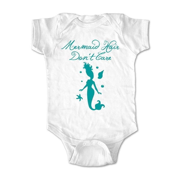 Mermaid Hair Don't Care - wallsparks cute & funny Brand - baby one piece bodysuit - Great baby shower gift!