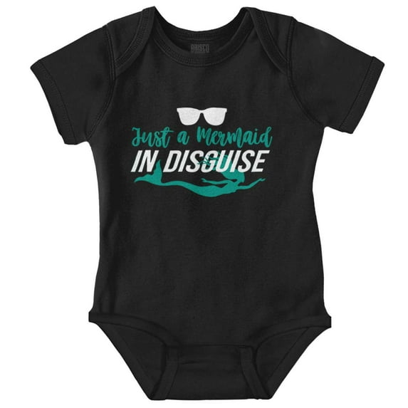 Mermaid In Disguise Cute Beach Day Bodysuit Jumper Girls Infant Baby Brisco Brands 12M