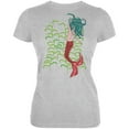 thumbnail image 1 of Mermaid In Kelp Heather Grey Juniors Soft T-Shirt - 2X-Large, 1 of 1