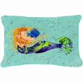 thumbnail image 1 of Mermaid Indoor & Outdoor Fabric Decorative Pillow, 1 of 1