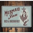 thumbnail image 1 of Mermaid Inn Novelty Decor, Metal Wall Sign - 10x14 Inches, 1 of 4