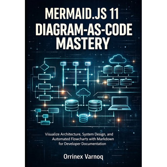 Mermaid.Js 11 Diagram-As-Code Mastery: Visualize Architecture, System Design, and Automated Flowcharts with Markdown for, (Paperback)