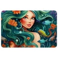 thumbnail image 1 of Mermaid Kitchen Mat Outdoor Carpet Indoor Mat - Polyester Non-Slip Machine Washable, 1 of 6