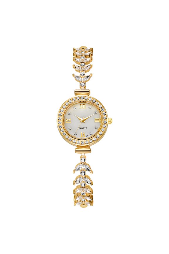 Mermaid Ladies Watch Round Diamond Bracelet Drawstring Quartz Watch