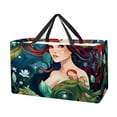 thumbnail image 1 of Mermaid Large Capacity Reusable Oxford Cloth Storage Bin: Foldable Storage Bag, Picnic Basket, and Storage Box, 1 of 7