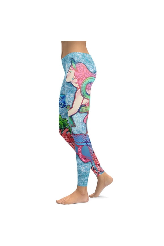 Mermaid Leggings Size: XS for Women | FIERCEPULSE