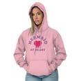 thumbnail image 1 of Mermaid Lovers Cute Seashell Heart Hoodie Sweatshirt Women Brisco Brands 4X, 1 of 6