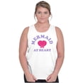 thumbnail image 1 of Mermaid Lovers Cute Seashell Heart Tank Top Tee Shirt Women Brisco Brands S, 1 of 6