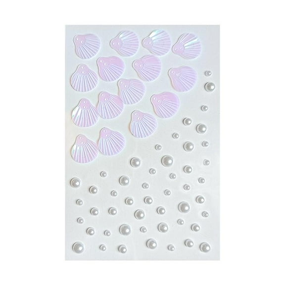 Mermaid Makeup Face Gems - Self-Adhesive Crystal Rhinestone Stickers for Eyes, Face, Body Art, Festival & Party Makeup - Butterfly & Pearl Designs