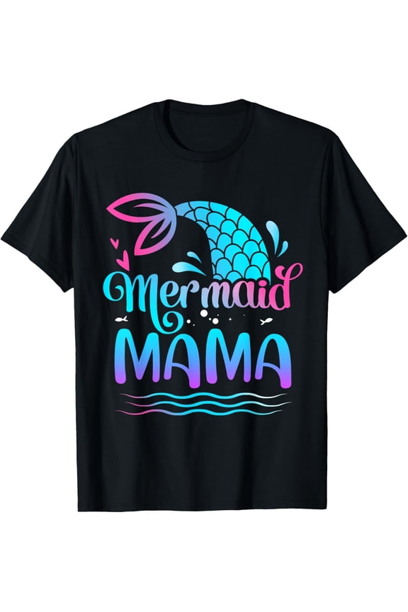 Mermaid Mama Cute Mermaid Birthday Family Matching T-Shirt