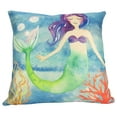 thumbnail image 1 of Mermaid | Mermaid Art | Nursery Decor | Pillow Cover | Home Decor | Throw Pillows | Happy Birthday | Under the Sea | Kids Room Decor, 1 of 2