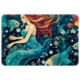 thumbnail image 1 of Mermaid Non-Slip Polyester Indoor Mat Door Rug Machine Washable Indoor Rugs, 1 of 6