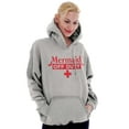 thumbnail image 1 of Mermaid Off Duty Cute Beach Day Vacay Hoodie Sweatshirt Women Brisco Brands X, 1 of 6