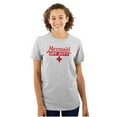 thumbnail image 1 of Mermaid Off Duty Cute Beach Day Vacay Women's Graphic T Shirt Tees Brisco Brands S, 1 of 5