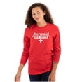 thumbnail image 1 of Mermaid Off Duty Cute Beach Day Vacay Women's Long Sleeve T Shirt Brisco Brands L, 1 of 6