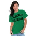 thumbnail image 1 of Mermaid Off Duty Cute Beach Lovers Women's Plus Size Graphic Tee Brisco Brands 2X, 1 of 2