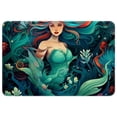 thumbnail image 1 of Mermaid Office Rug Door Carpet Indoor Rugs Polyester Non-Slip Machine Washable, 1 of 6
