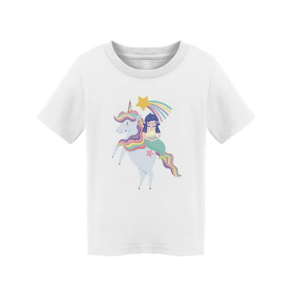Mermaid On Unicorn T-Shirt Toddler -Image by Shutterstock, 2 Toddler