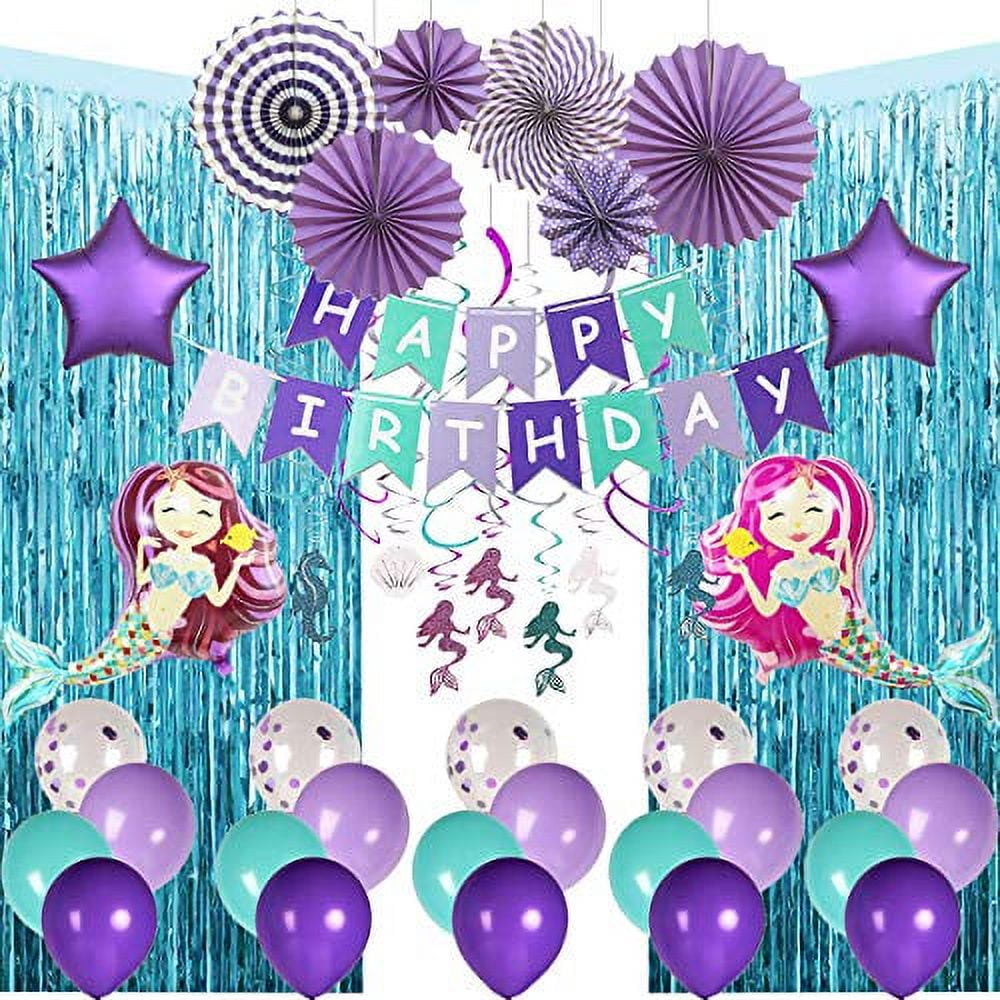 Yirtree 10 Pcs Clear Bobo Balloons, 10/18/20/24 inch Bubble Balloons Transparent Balloons for Kids Baby Shower Birthday Wedding Mermaid Theme Party