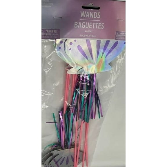 Mermaid Party Wands - 17.9" Pack of 8 Birthday Decorations