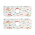thumbnail image 1 of Mermaid Pattern Design Quick Dry Silicone Algae Faucet Pad 14.7x5.4in 2 Pack Absorbent Mat for Kitchen Sink, Bathroom Countertop, 1 of 10