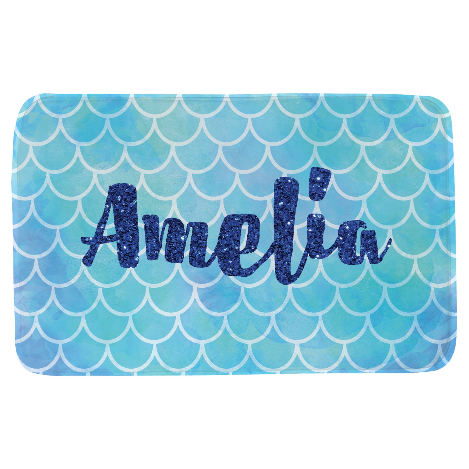 Mermaid Personalized Bath Mat