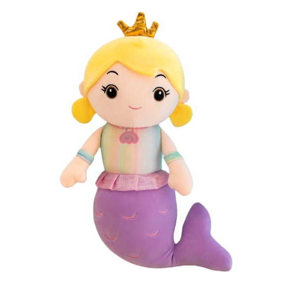 Mermaid Plush Pillow Doll Soft Stuffed Decorative Cushion for Sofa Bed Gift
