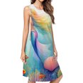 thumbnail image 1 of Mermaid Princess Under The Sea Dress Loose Women'S Dress Beach Dresses With Pockets Dresses For Womens, 1 of 4