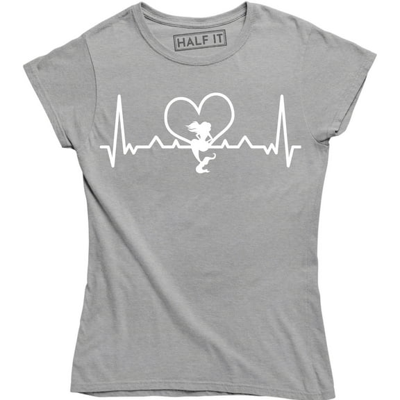 Mermaid Pulse Life Heartbeat Beach Sea Women's Gift T-Shirt