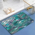 thumbnail image 1 of Mermaid Scale Glitter Fabric Diatomite Bath Mats Bathroom Absorbent Anti Slip Floor Mat Foot Carpet Quick Dry Shower Toilet Rug Doormat Washable, 1 of 5