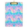 thumbnail image 1 of Mermaid Scales Acrylic Clipboards A4 Standard Letter Size Clipboard 12.5" X 9" Clip Board for Students Teacher Office, 1 of 7