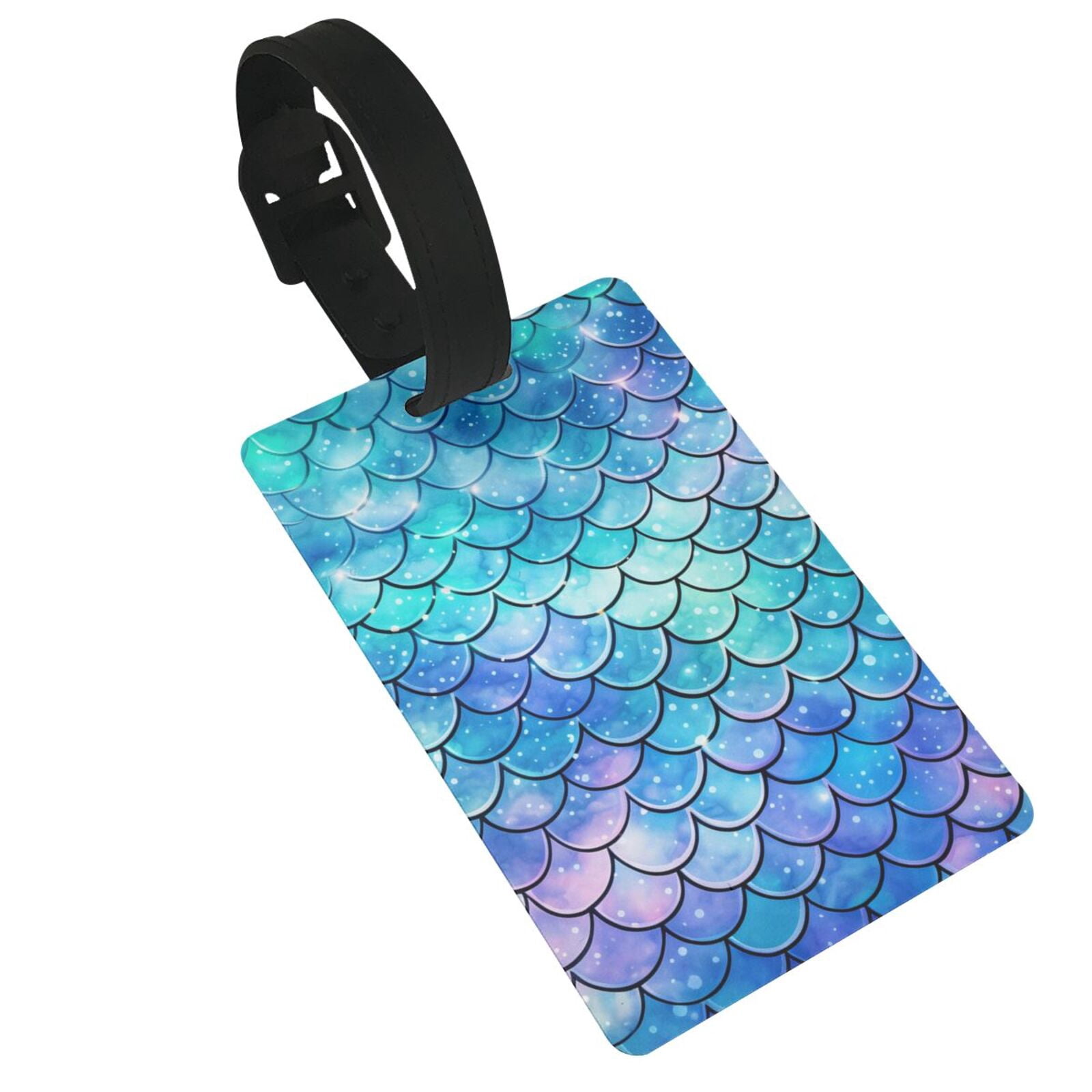 Scale Tags Mermaid Scales Fish Scale Blue Luggage Tags Suitcases ID Baggage ...