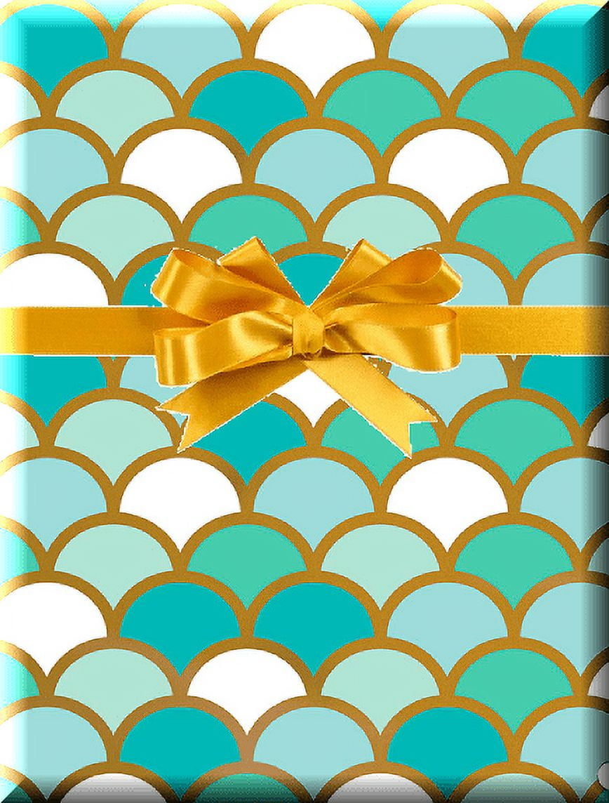 Mermaid Scales Gift Wrap Wrapping Paper Walmart