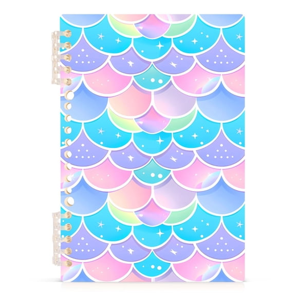 Mermaid Scales Spiral Journal Notebook College Ruled Notebook 8.3" x 5.7" A5 Lined Thick Paper Page