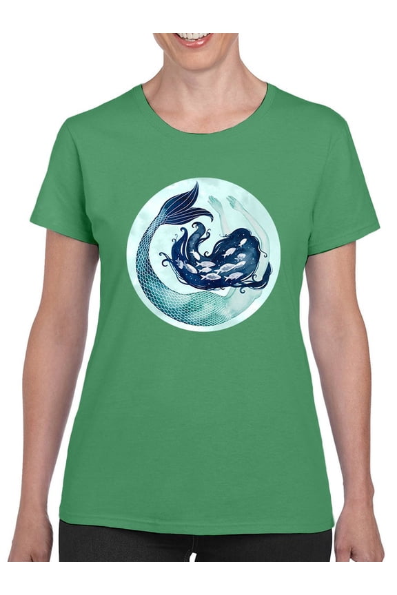 Mermaid Scales T-Shirt Women -Grace Popp Designs, Female 3X-Large