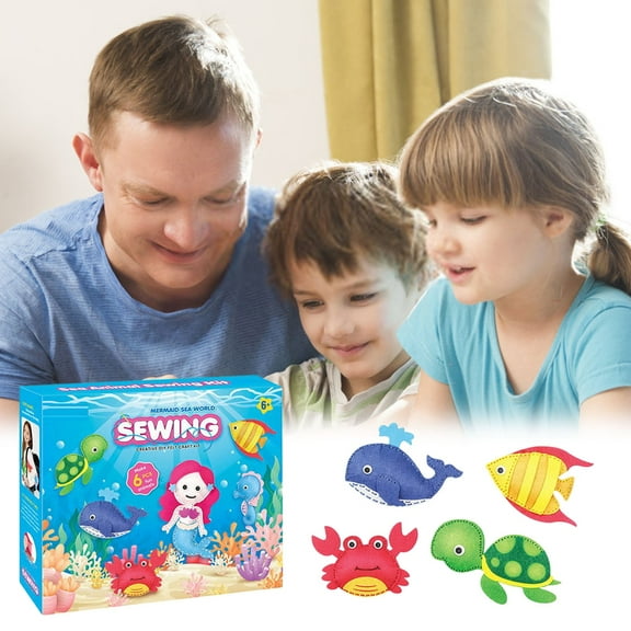& Sea Life Beginner Sewing Kit for Kids Ages 7+ â Includes 9 Kids Sewing Projects w/Tools & Art Supplies â DIY Felt Crafts â Girls & Boys Gifts for 7, 8, 9, 10, 11, 12 Year Old