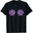 thumbnail image 1 of Mermaid Sea Shell Bra Costume Halloween Design T-Shirt, 1 of 3