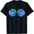 thumbnail image 1 of Mermaid Sea Shell Bra Costume T-Shirt, 1 of 3