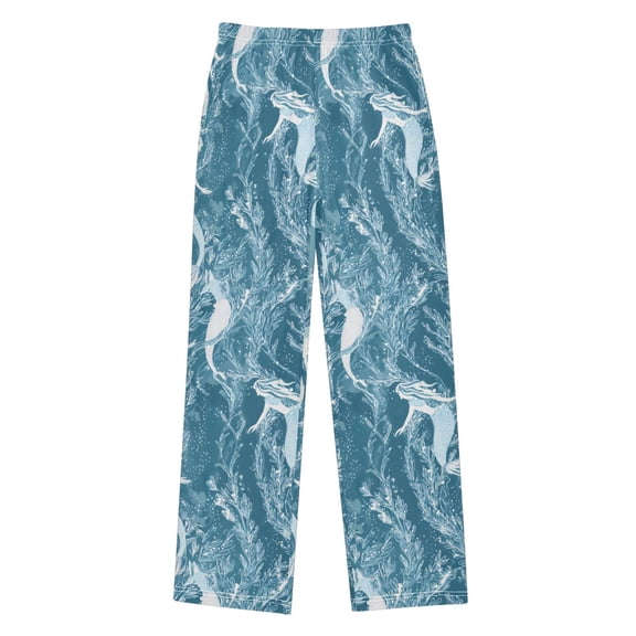 Mermaid Seaweed Art Pajama Pants Soft Lightweight Lounge Pants Bottoms Sleep Pants Warm Comfy