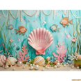 thumbnail image 1 of Mermaid Shell Beach Ocean Fish Photography Backdrops Underwater Landscape Photo Studio Background Party r WW-01, 1 of 5