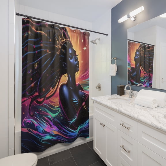 Mermaid Showers Shower Curtain 1