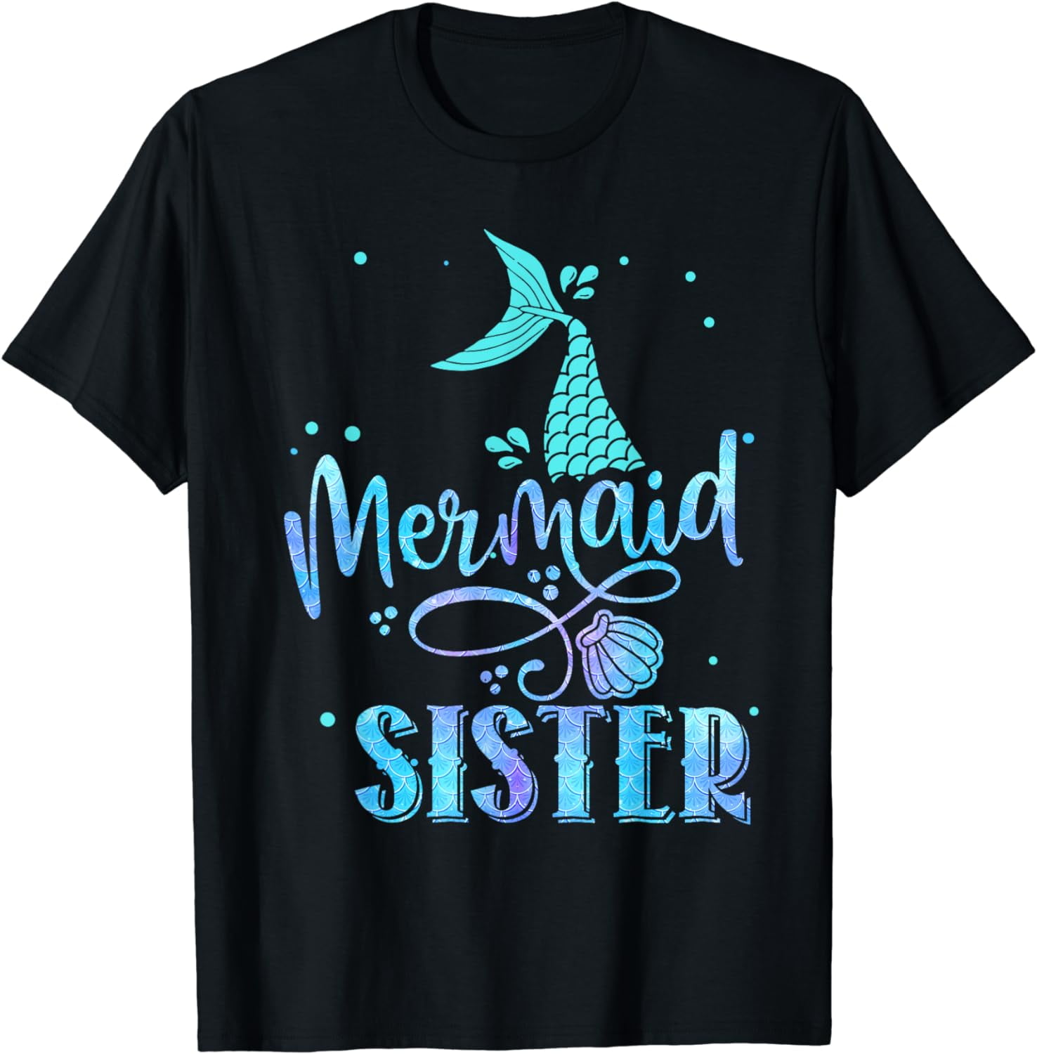 Funny Sister Of The Mermaid Birthday T Shirt Funny Sister Of The Mermaid Birthday T Shirt