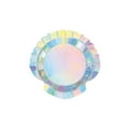 thumbnail image 1 of Mermaid Sparkle Party Iridescent Shell-Shaped Paper Dessert Plates - 8 count, 1 of 1